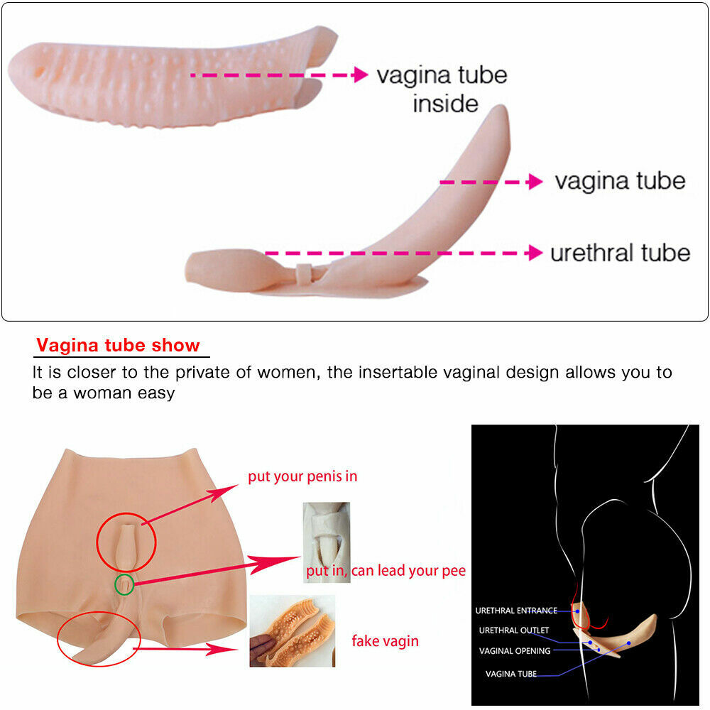 Anzi Silicone Crossdresser Fake Vagina Panties Hip Shaping Pants Transgenders