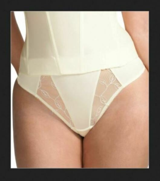 Elomi Occasions Serena Bridal Collection M L XL 4XL Thong Panty Ivory 8270
