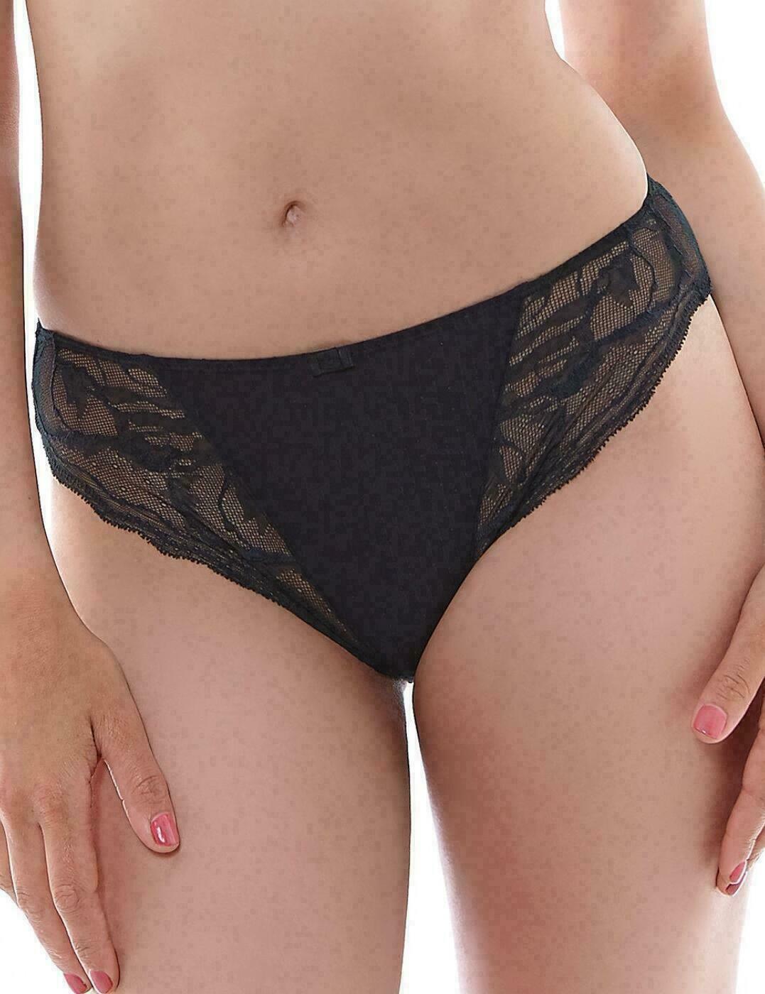 Fantasie Zoe Brief Black Lace Size S 10 12 Knickers Underwear Lingerie 9265 New