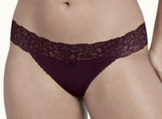 MAIDENFORM Sexy Must Haves Luxurious Lace Nightfire Red Thong Panty M L XL 2XL