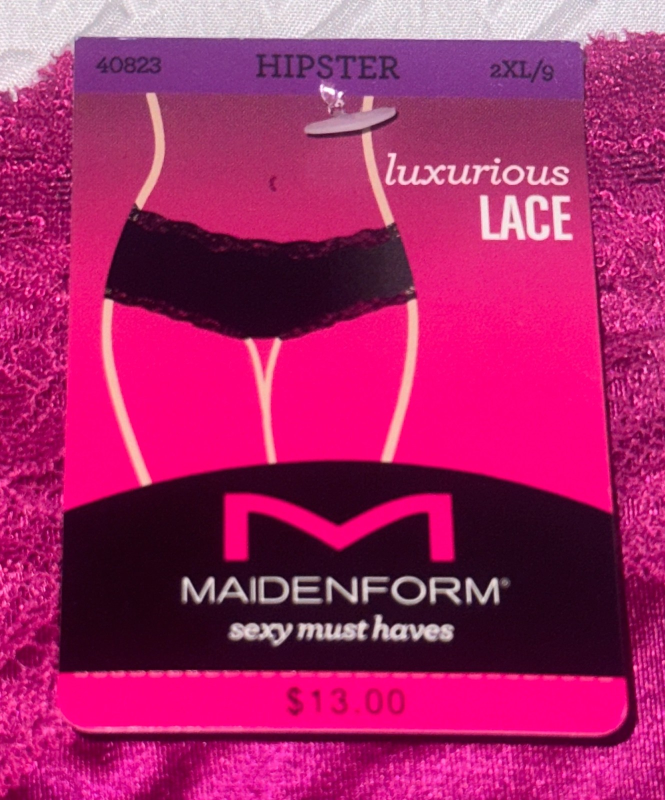 MAIDENFORM Sexy Must Haves Luxurious Lace Cheeky Hipster Panty Womens S M XL 2XL