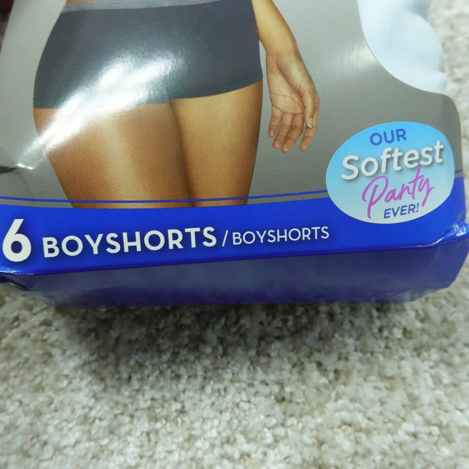 Hanes Underwear Womens 6 Medium Boyshorts Comfort Flex Fit Seamless 6 Pairs