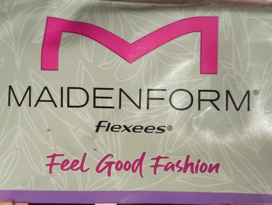 Womens Panty Shorts Maidenform Flexees Black High Waist Thigh Slimmer Size Large