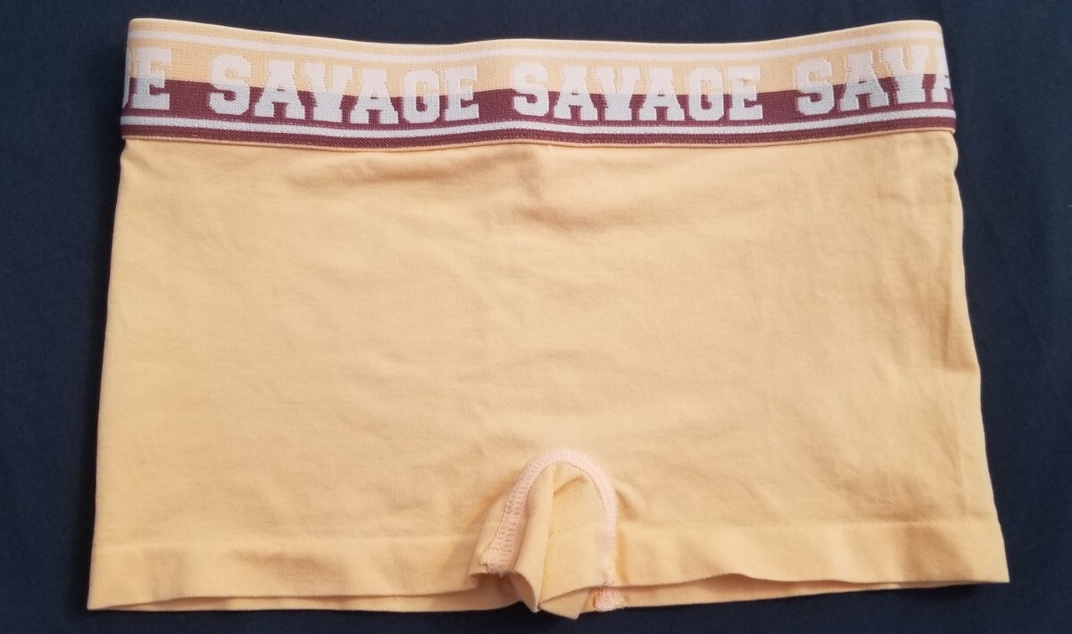 Women’s XS true by rue21 Orange cream SAVAGE Spandex Nylon Boyshorts Underwear