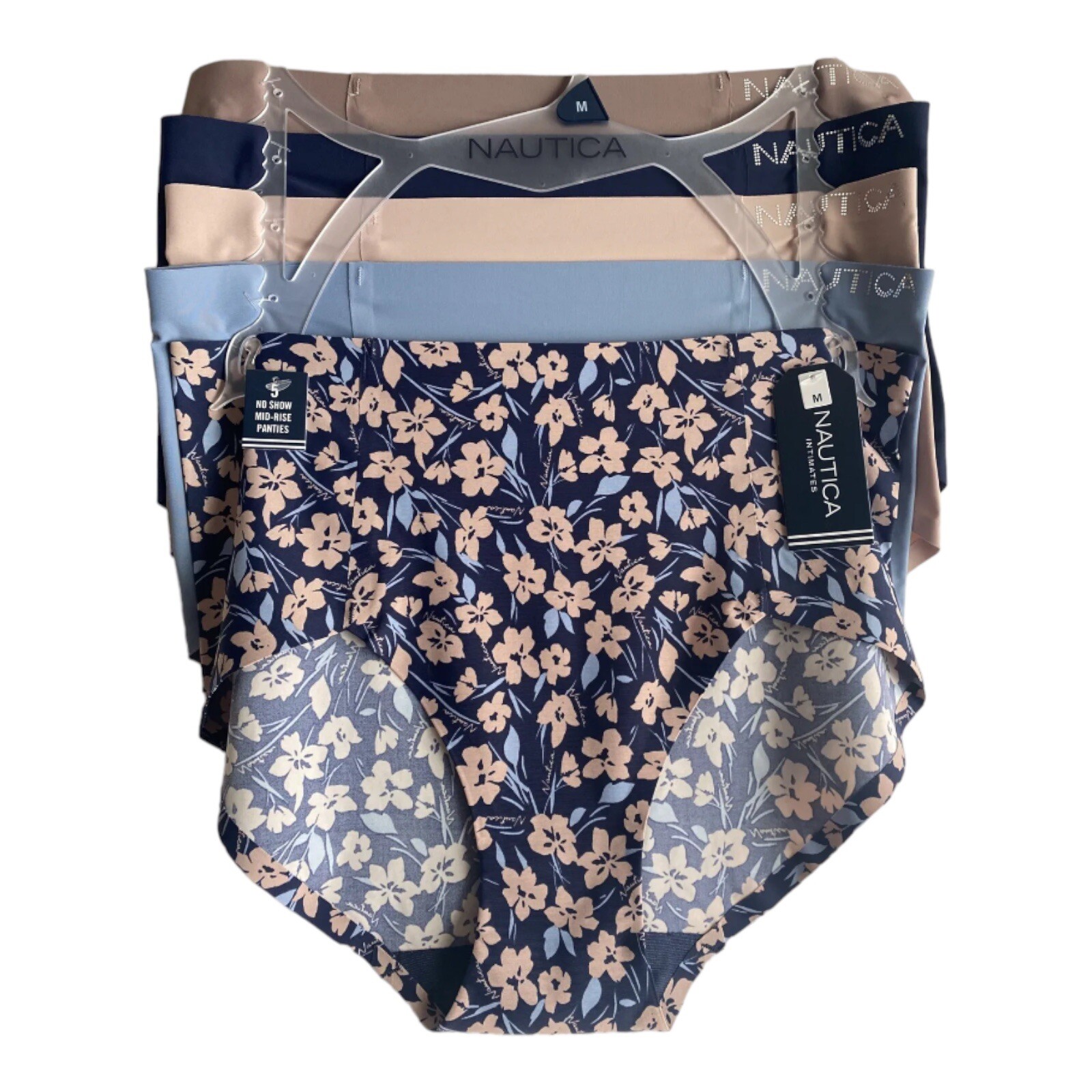 NAUTICA 5 Pack FIT BRIEFS~SEAMLESS~ REGULAR SIZES~MULTICOLOR~ NT9545~ALL SIZES~