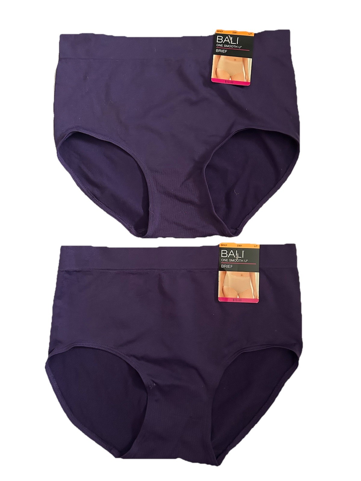 Bali One Smooth U 2361 And Comfort Revolution DFMSBF Panty Brief Lot Of 3 L/7