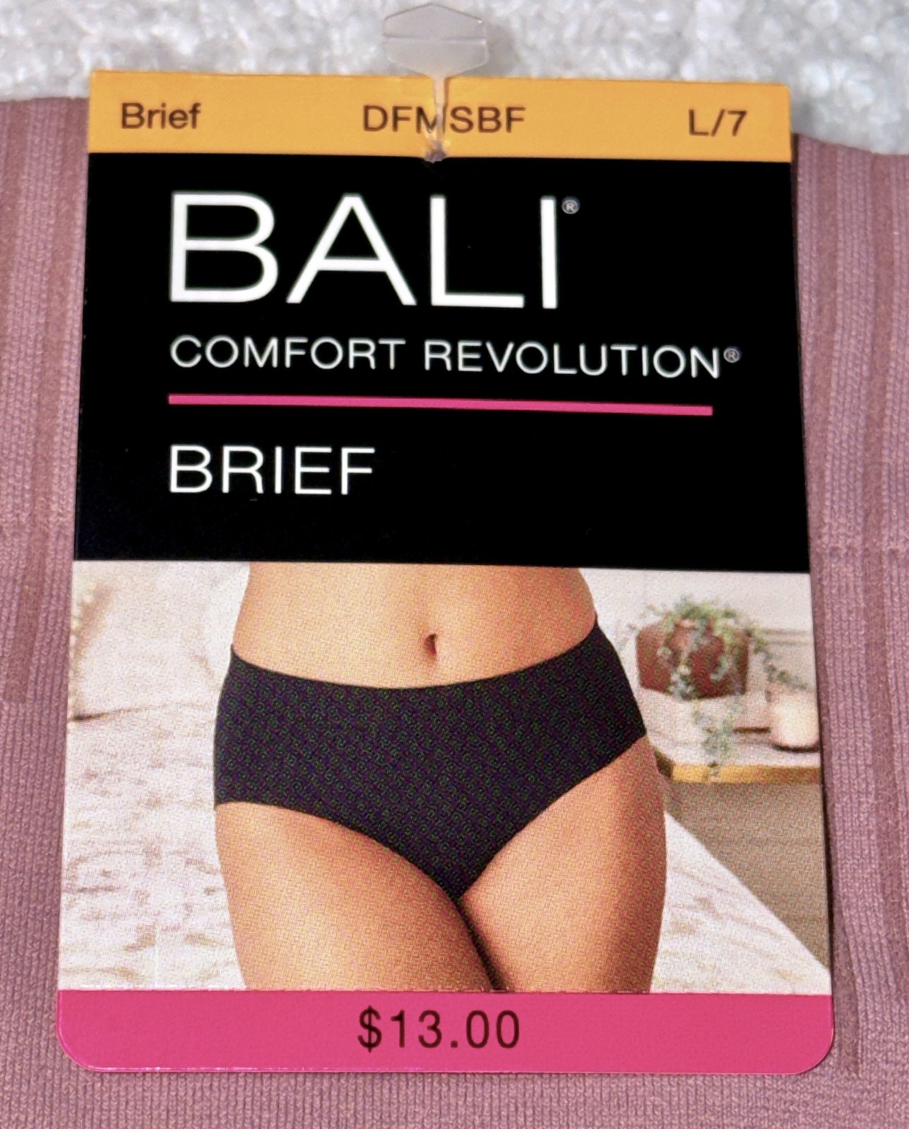 BALI Comfort Revolution Modern Seamless Smokey Brief Panty Womens S M L XL 2XL