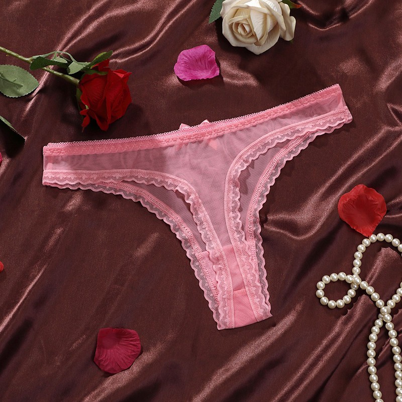 6 Pack Lot Sexy Womens See Through Sheer Panties Brief G string Thongs Underwear