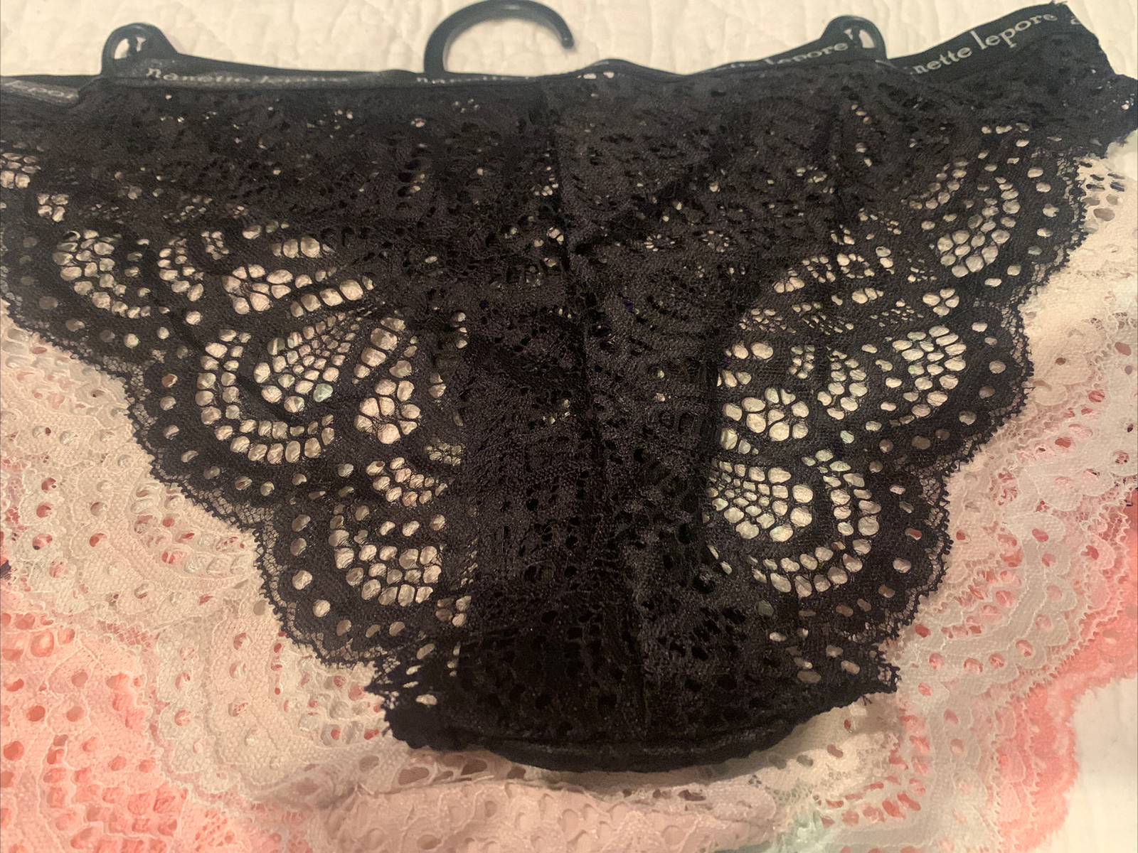 Nanette Lepore 5 Pack Thong Lace Bikini Panties Set Size XL Underwear