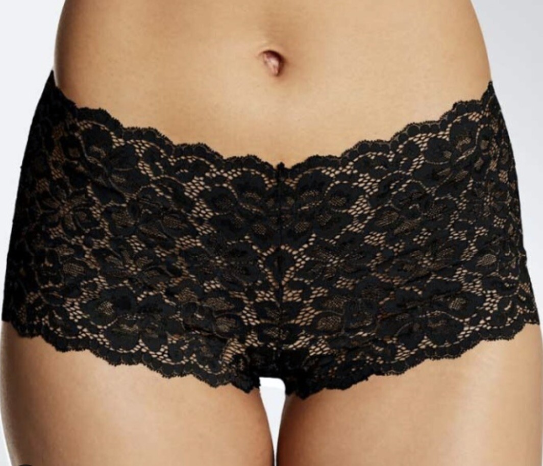 MAIDENFORM Sexy Must Haves Lace Black Cheeky Boyshort Panty Womens S M L XL 2XL