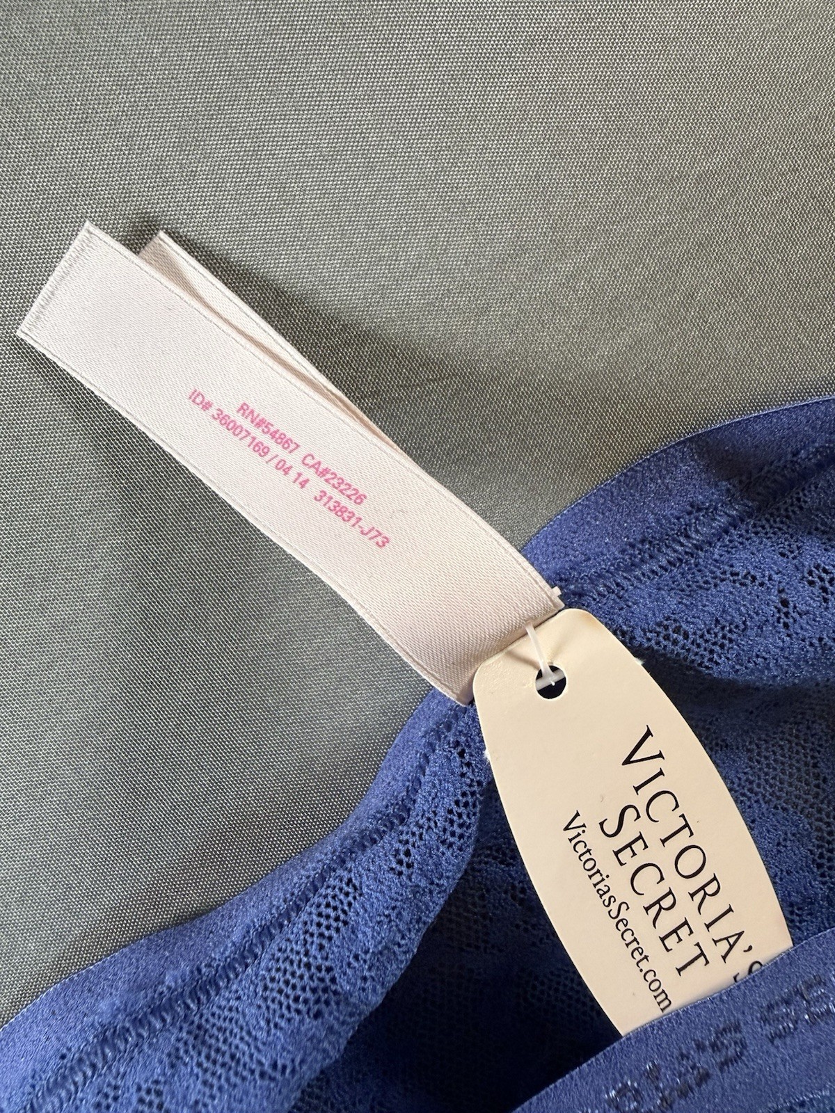 VTG Victoria’s Secret Lace Bikini Panty Lot Of 3 Blue Green 2014-2015 Large