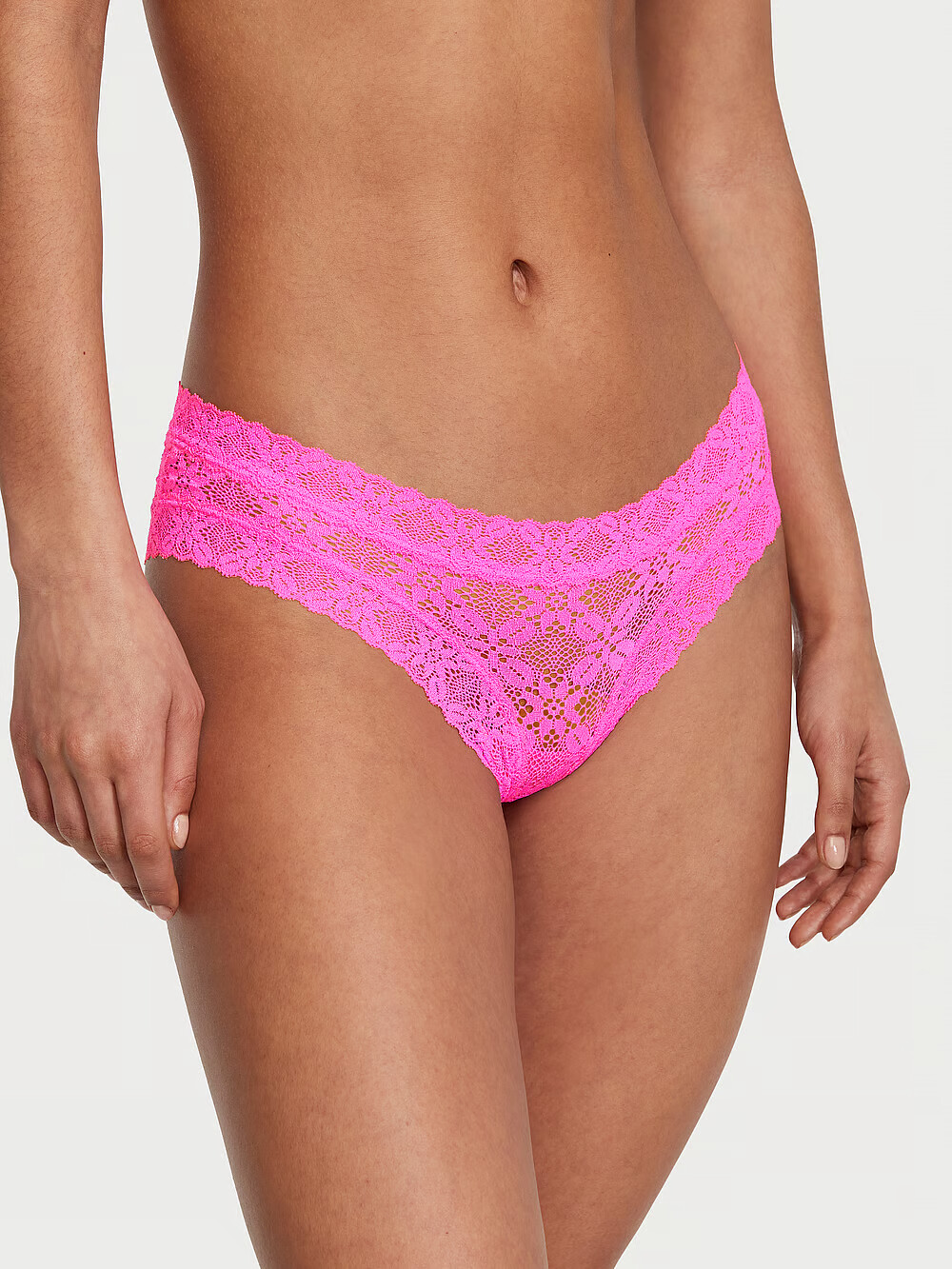 XS S M L XL NEON SO PINK ALL CROCHETLACE THE LACIE Victorias Secret CHEEKY Panty