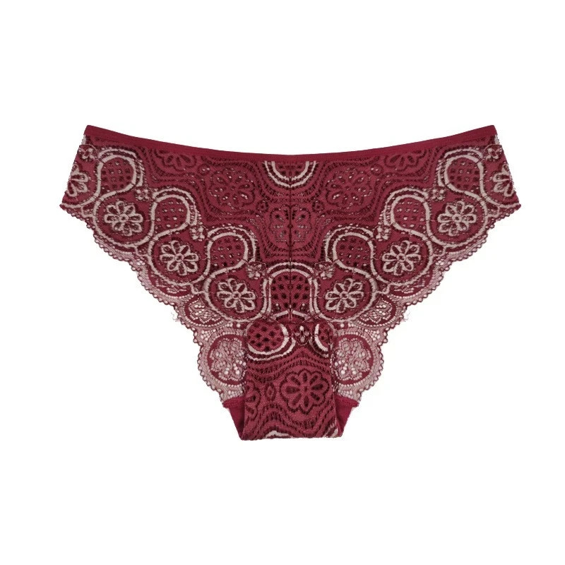 2 Pack Lot Sexy Womens Lace Satin Panties Bikinis Underwear Ladies Lingerie S-XL