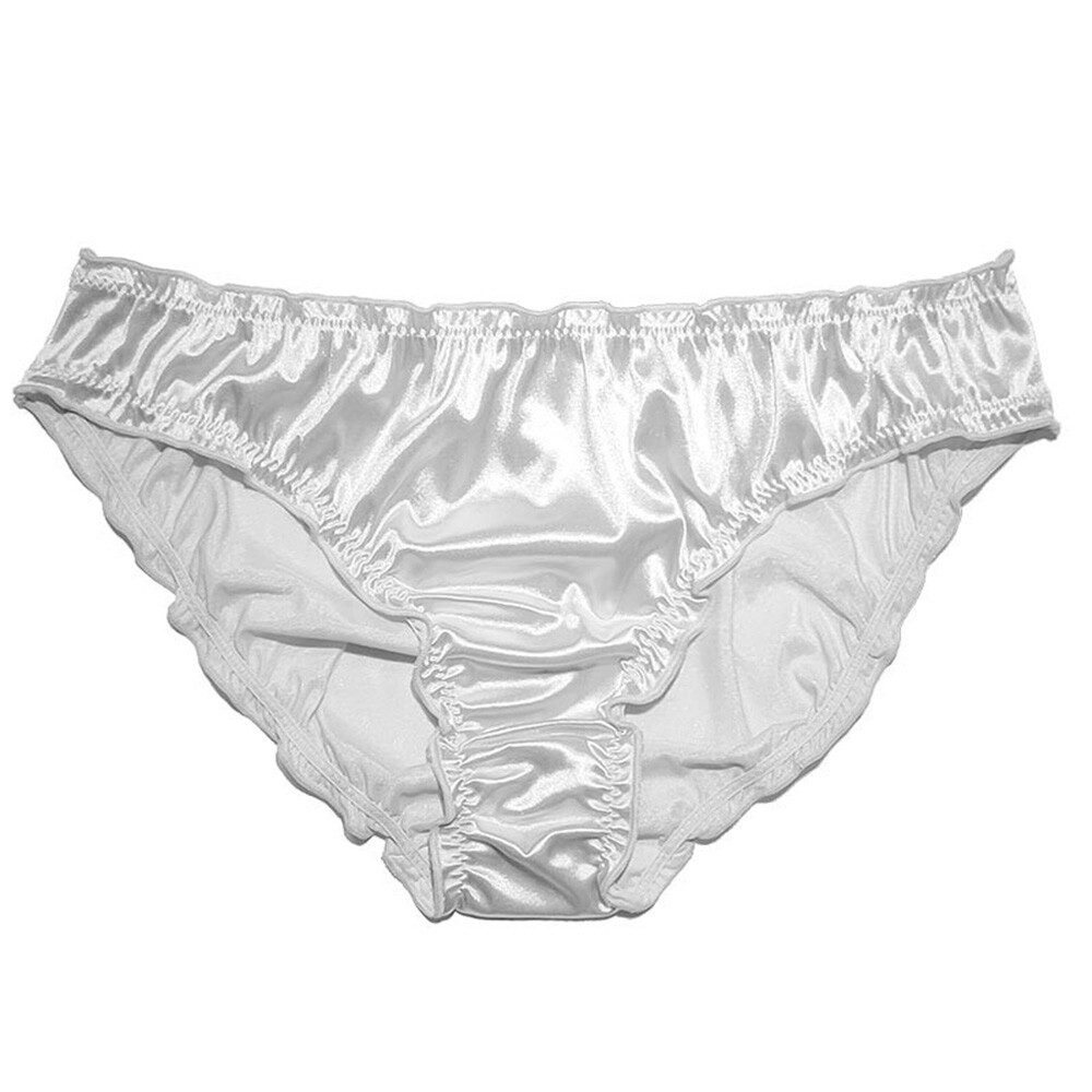 Women Ladies Silk Satin Briefs Panties Knickers Underwear Soft Lingerie Sexy