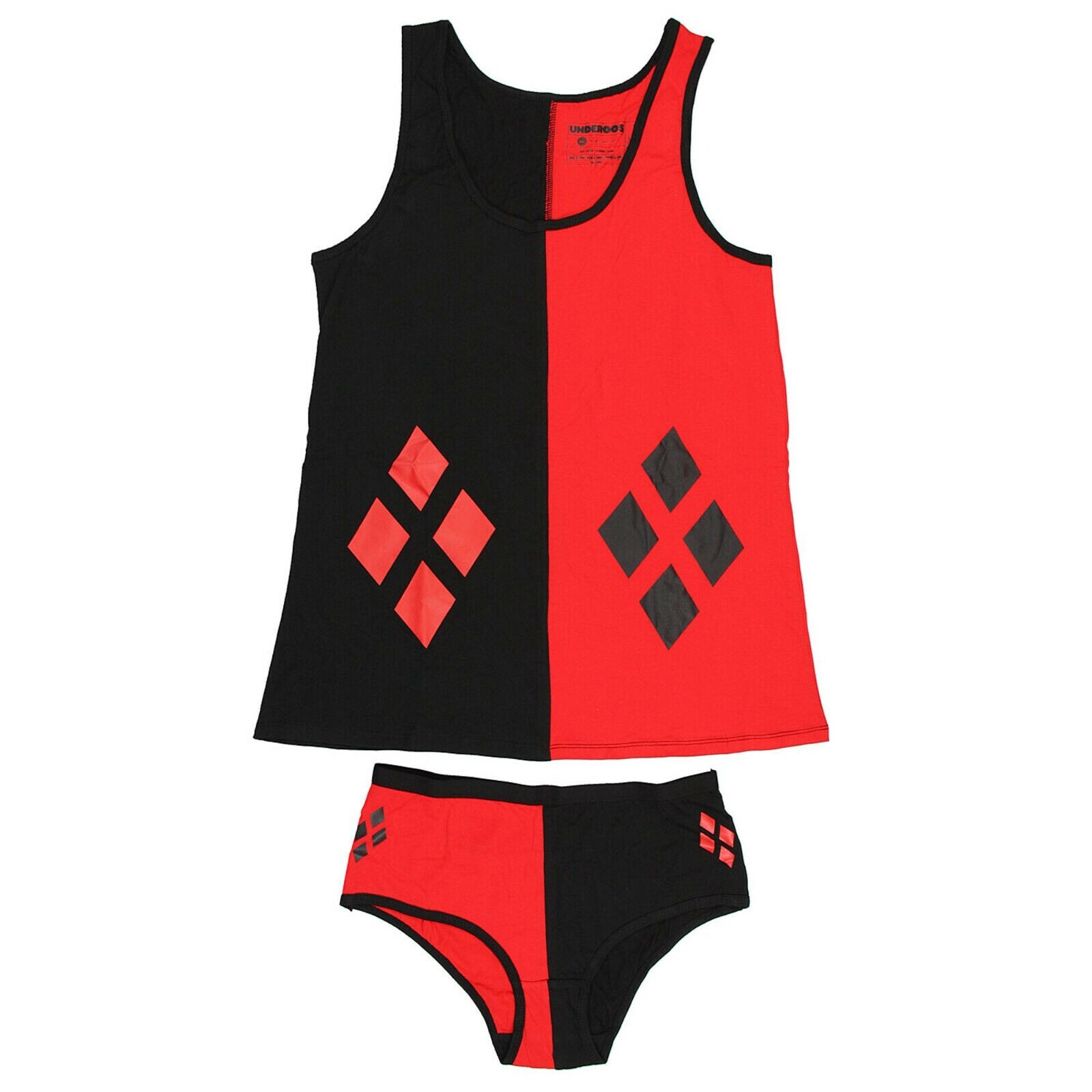 DC Comics Underoos Harley Quinn Juniors Tank Top & Panty Underwear Set NIB 2XL