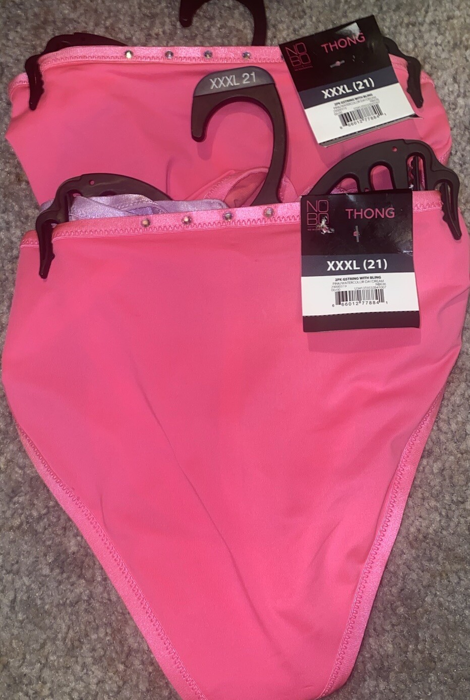 Women’s No Boundaries Thongs, XXXL (21) 4 pairs