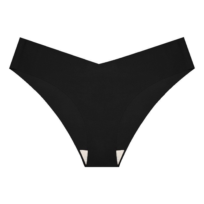 5 Pack Ice Silk Seamless Bikini Panties – Breathable Cotton Gusset Quick Dry