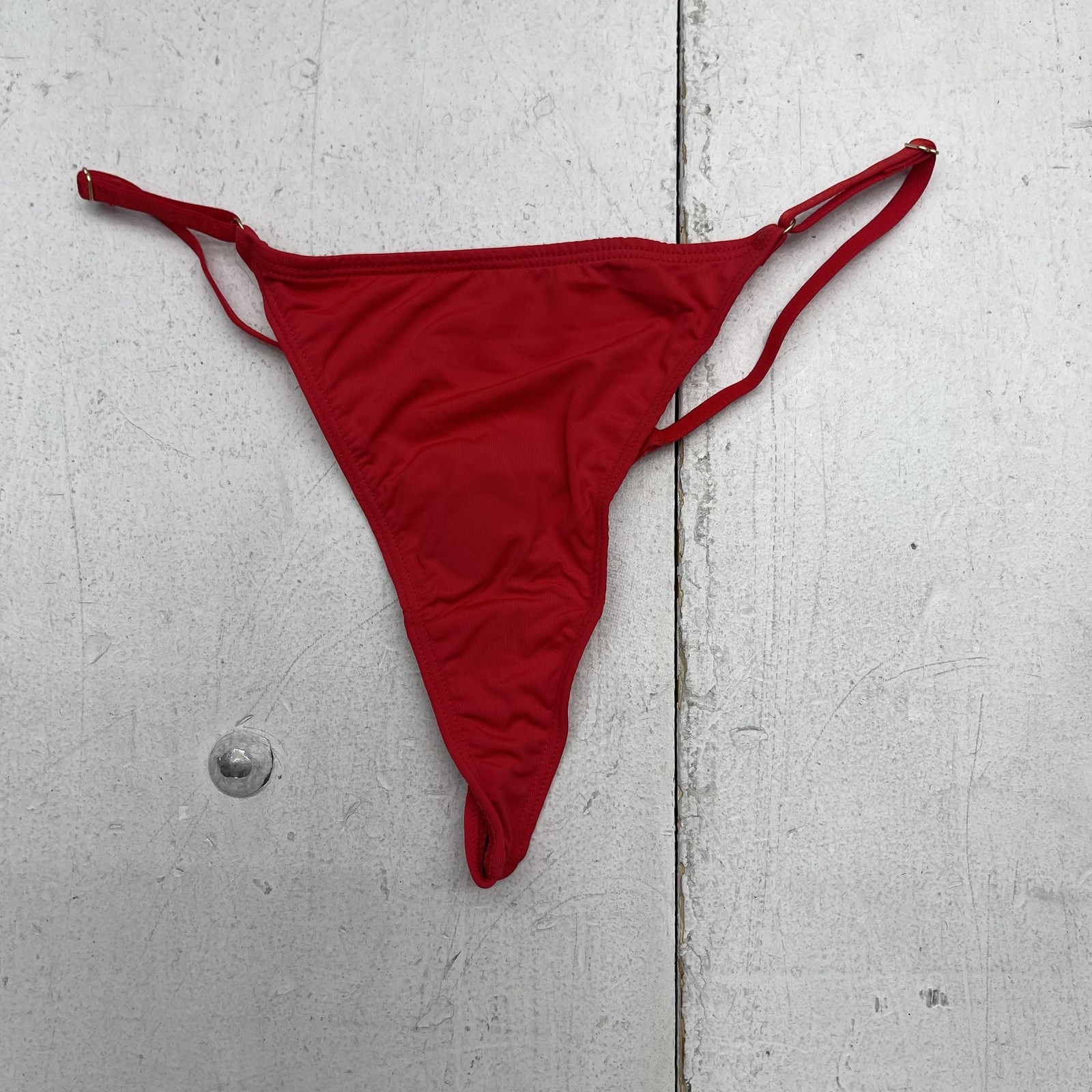 Fashion Nova Thong Panties Womens Medium Red Nova Microfiber String High Leg