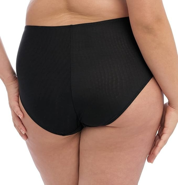 Elomi Womens Samira Brief Bikini Style Underwear Black Size Medium L103204