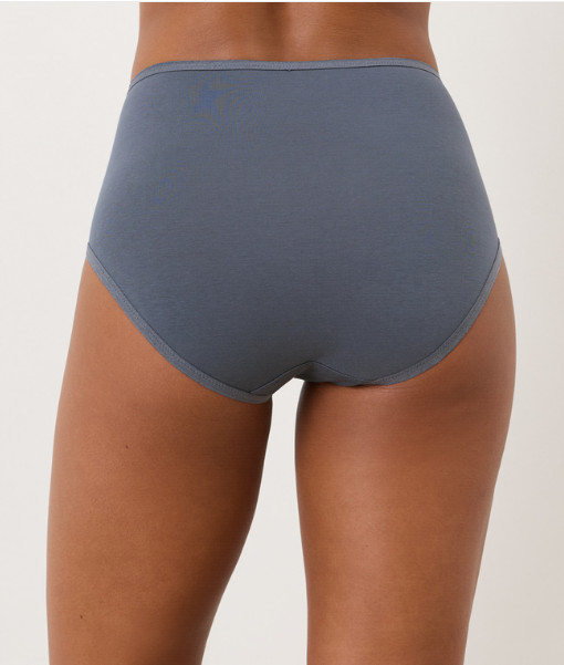 NEW PACT Organic Everyday High Rise Brief 5-Pack, Stillwater (NWT)