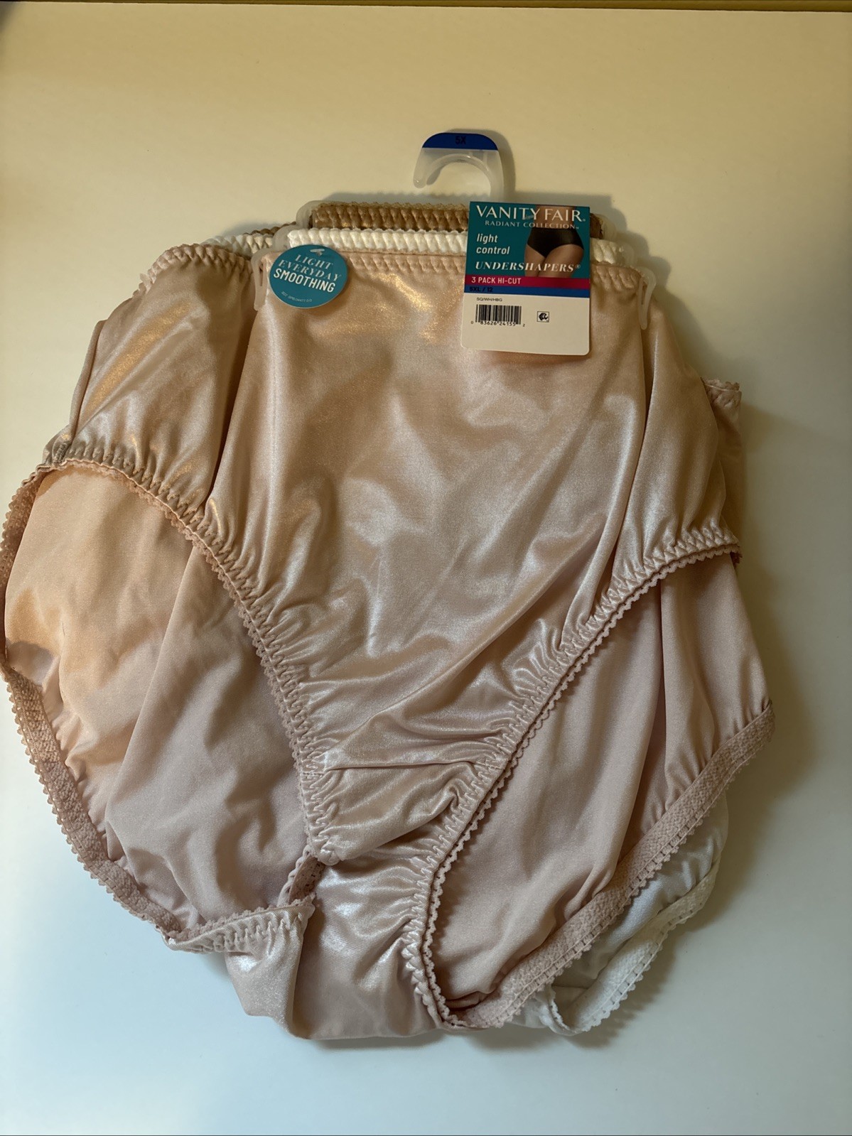 New Vanity Fair Radiant Undershapers-Light Control-HI-CUT -3 Pk -Women- SIZE 5XL