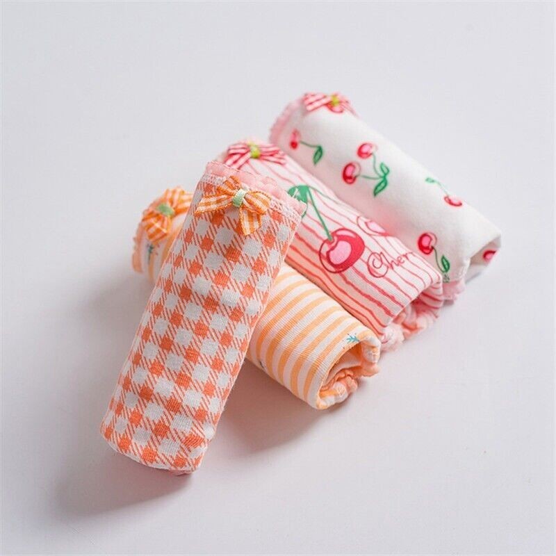 Panties Ladies Briefs Woman Printed Knickers Pants 4 Pack Underwear