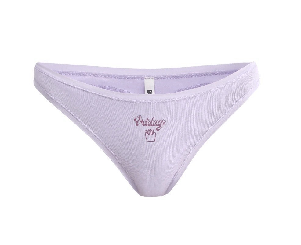 7-Pair NO BOUNDARIES Women’s XS (0-2) Cotton Thong Mid-Rise Days Of The Week