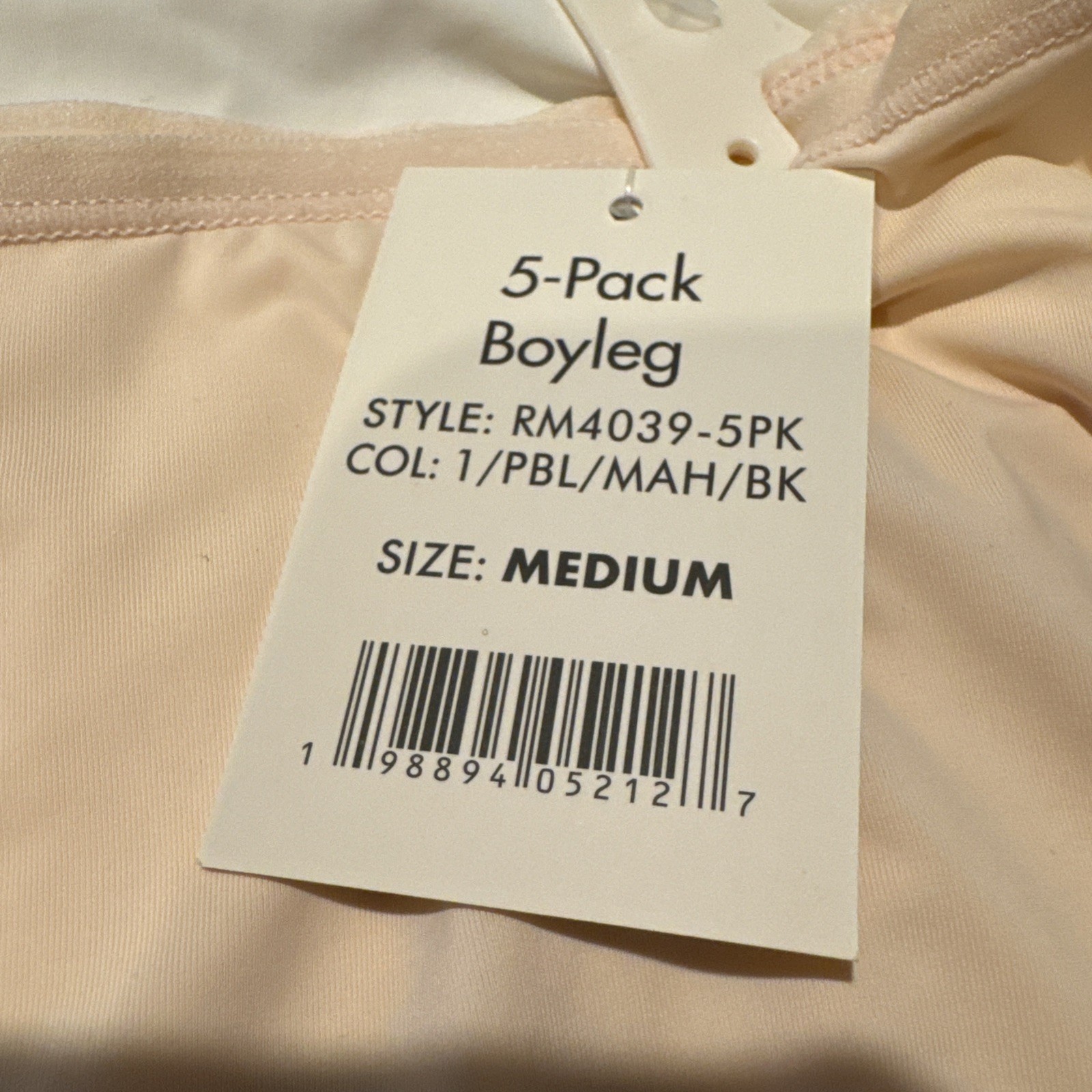 Rebecca Minkoff Boyleg Panties 4 Pair Underwear Size Medium Nylon Elastane