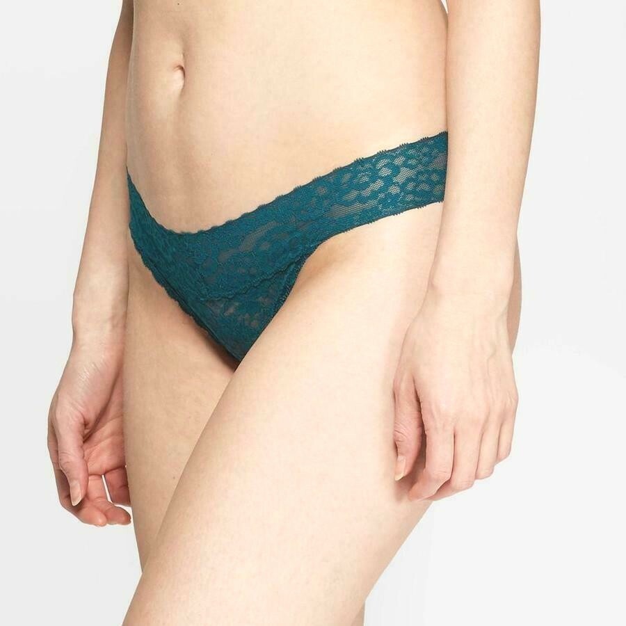 Auden Women’s All Over Lace Thong Turquoise (L 12-14)
