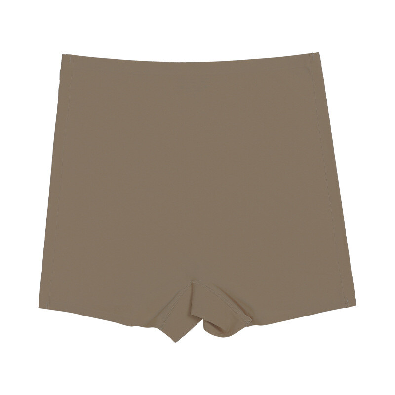 Women Ice Silk Panties Soft Boxer Brief Sports Yoga Lingerie Leakproof Underwear