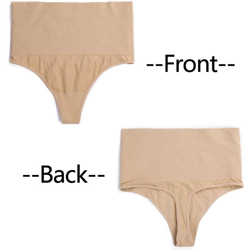 High Waist Body Shaper Slimming Underwear Tummy Control Thong Panty Shapewear