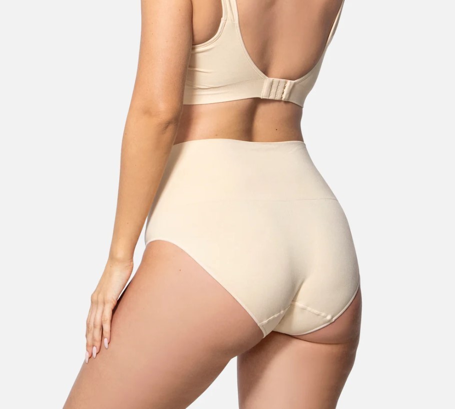 UNDEROUTFIT Smoothing at Waste Brief Sand (Beige) Large Style #308 NWOT