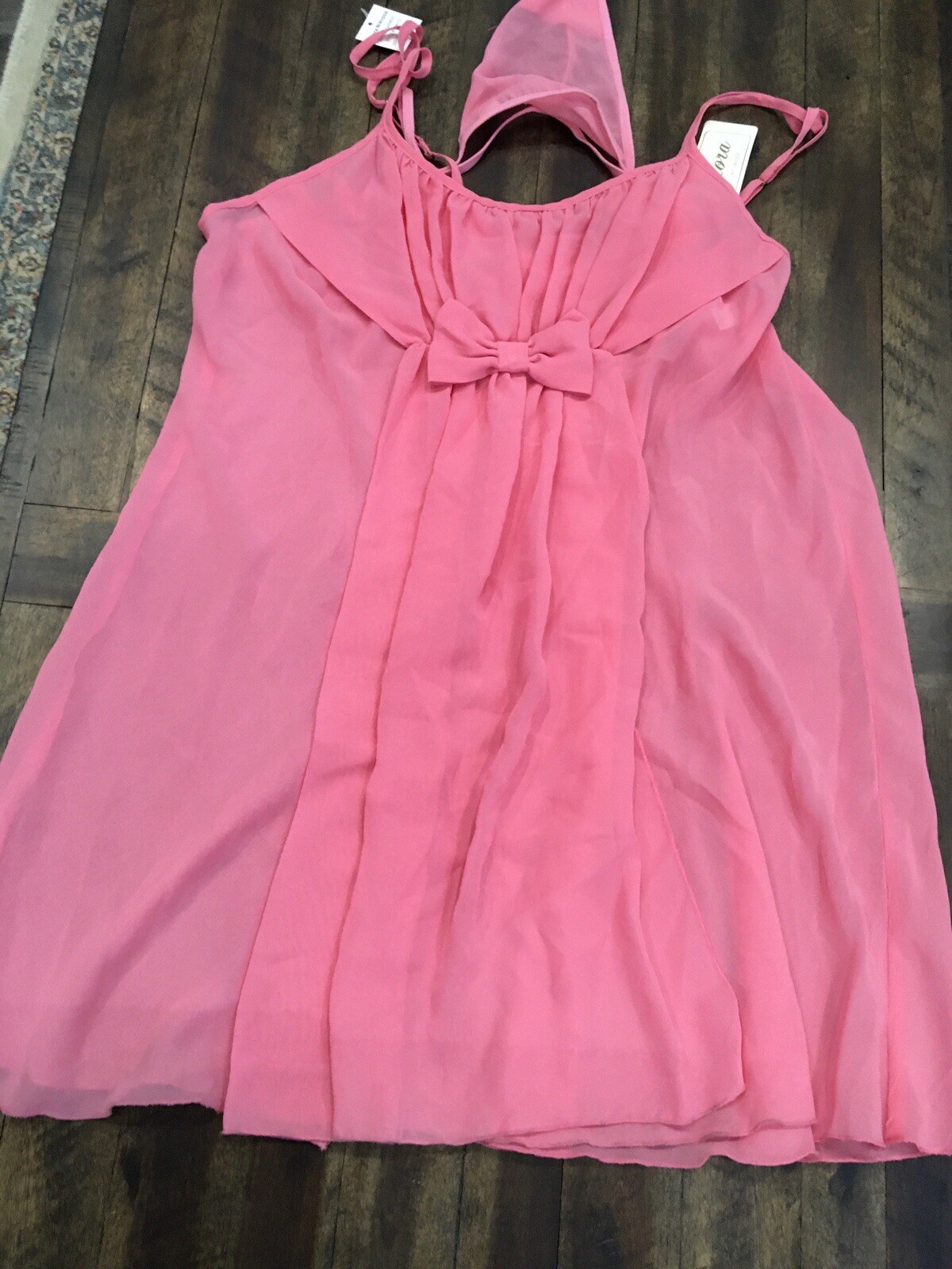 Flora Size Large Pink Beautiful Sexy Lingerie Set With Panties