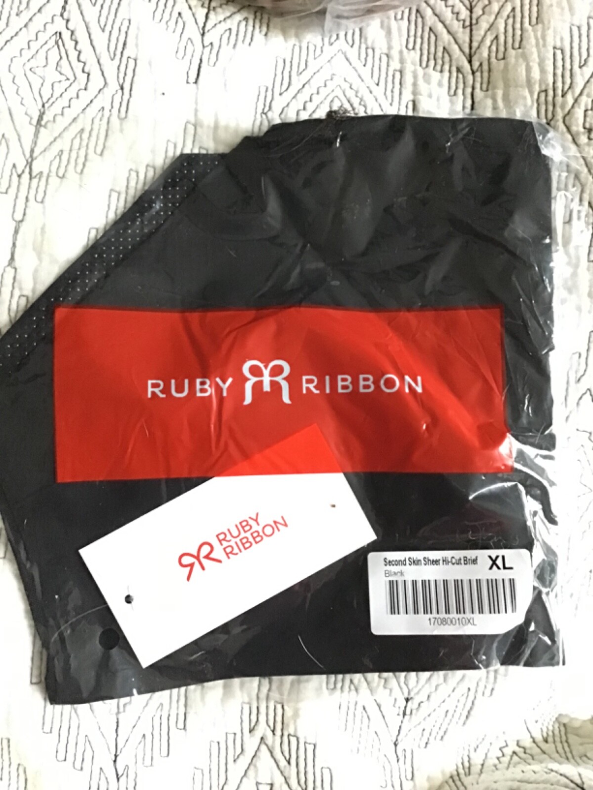 RUBY RIBBON SECOND SKIN HI CUT BRIEF #1708 NEW!