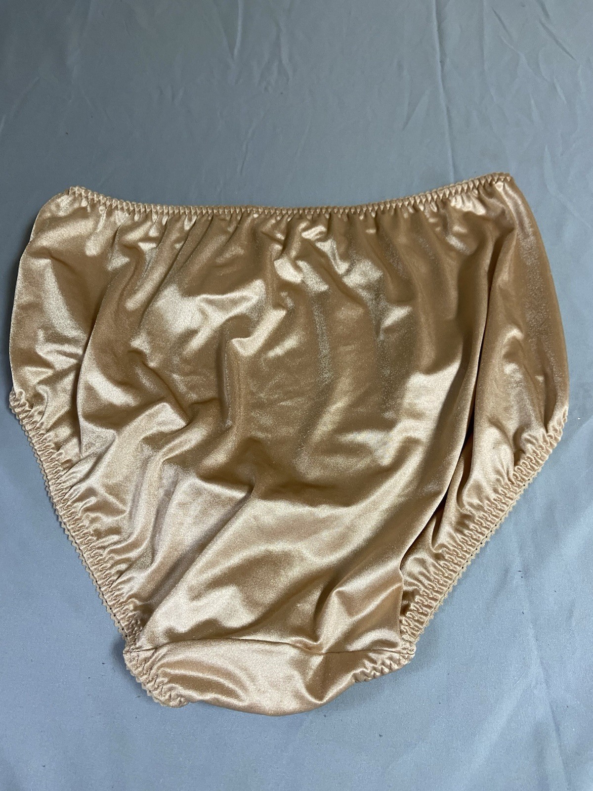 Vanity Fair Undershapers Light Control Satin Nylon Brief Panties Beige Size 4XL