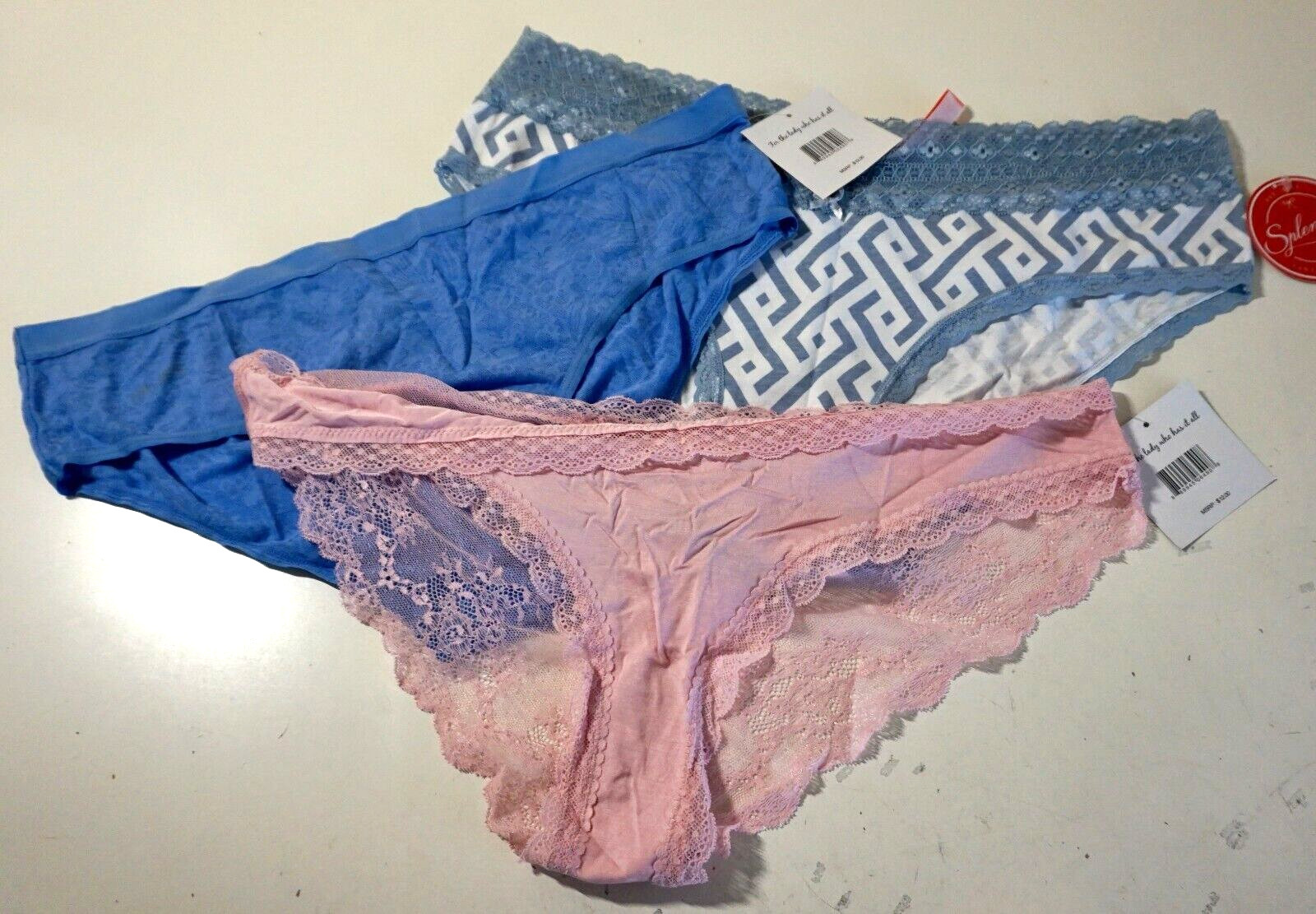 SPLENDIES/WILSHIRE & MONTANA WOMEN’S LOT OF 3 PANTIES 2X MULTICOLOR NWT!!!