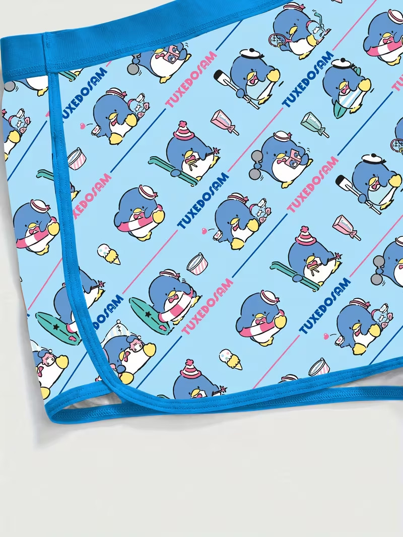 Sanrio Hello Kitty Tuxedo Sam Cartoon Cute Kawaii Boyshort Panties – Pack of 3