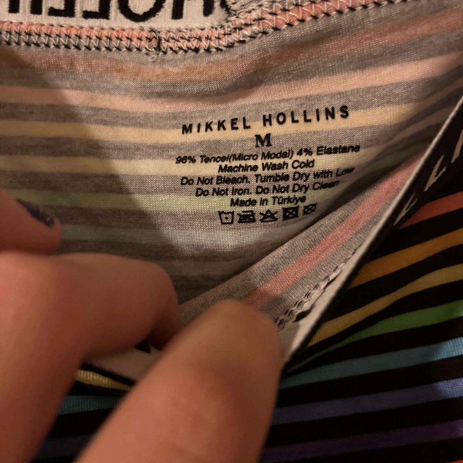 Women’s Mikkel Hollins Underwear Size Medium Rainbow