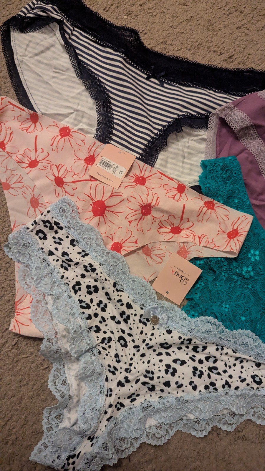 5 X BOUX AVENUE ASSORTED BRIEFS /SHORTS SIZE UK 14 NEW RRP £40 BARGAIN