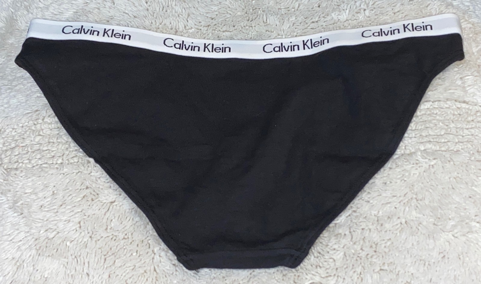 CALVIN KLEIN Carousel Cotton Black White Grey Bikini Panty Womens Sz S 5 D1618