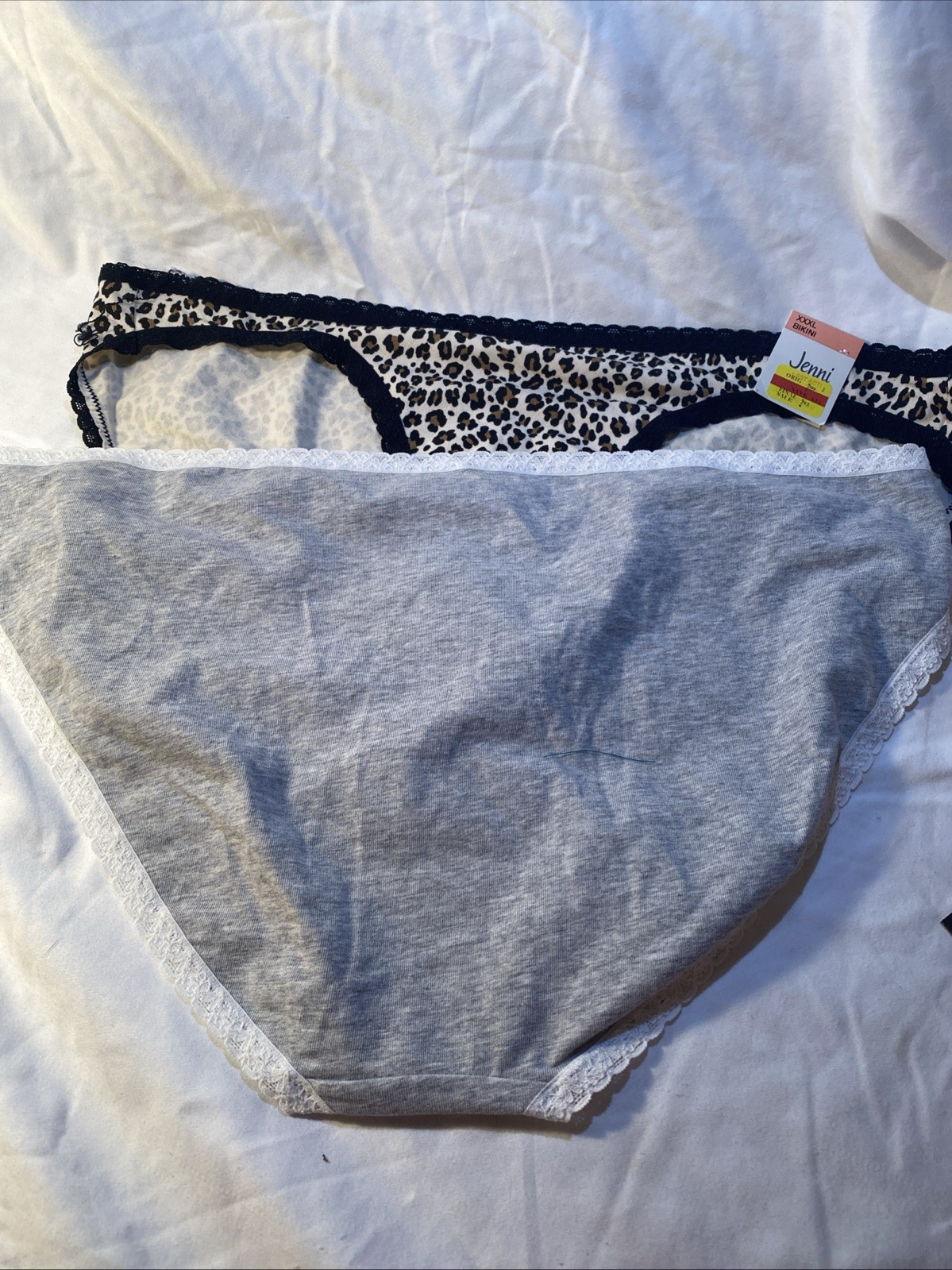 Jenni Intimates 4 Pieces Of Bikini Lace Trim Panties Underwear Size XXXL New