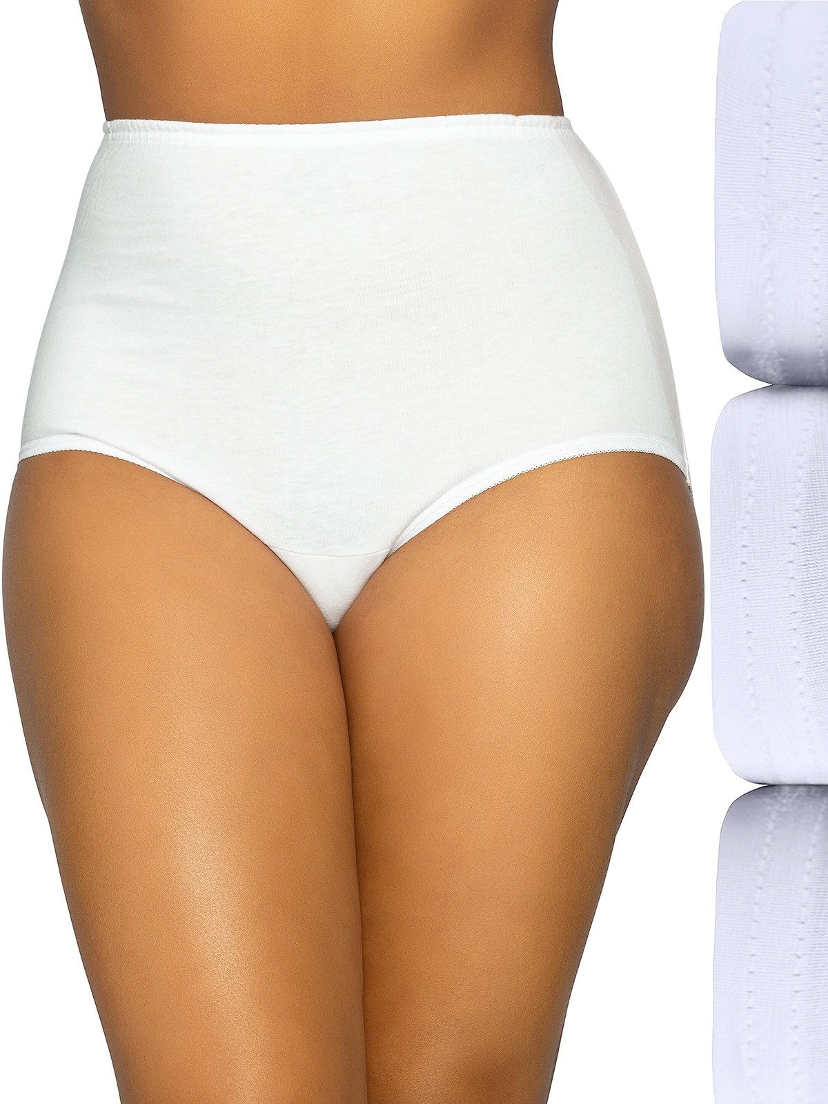 Vanity Fair Women’s High Waisted Underwear, Full Coverage Ladies Panties, Per…