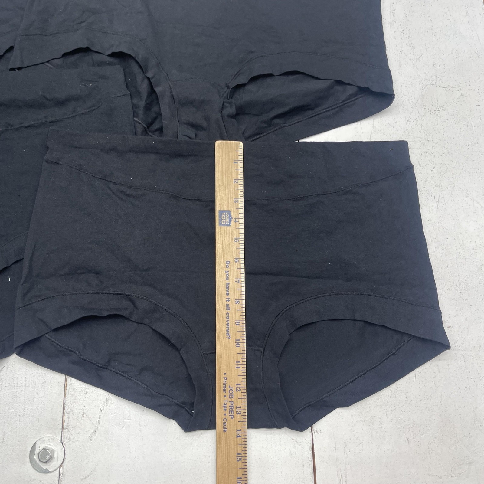 Boyshort Underwear Womens 4XL Black High Waist Cotton Spandex Briefs Lot 4