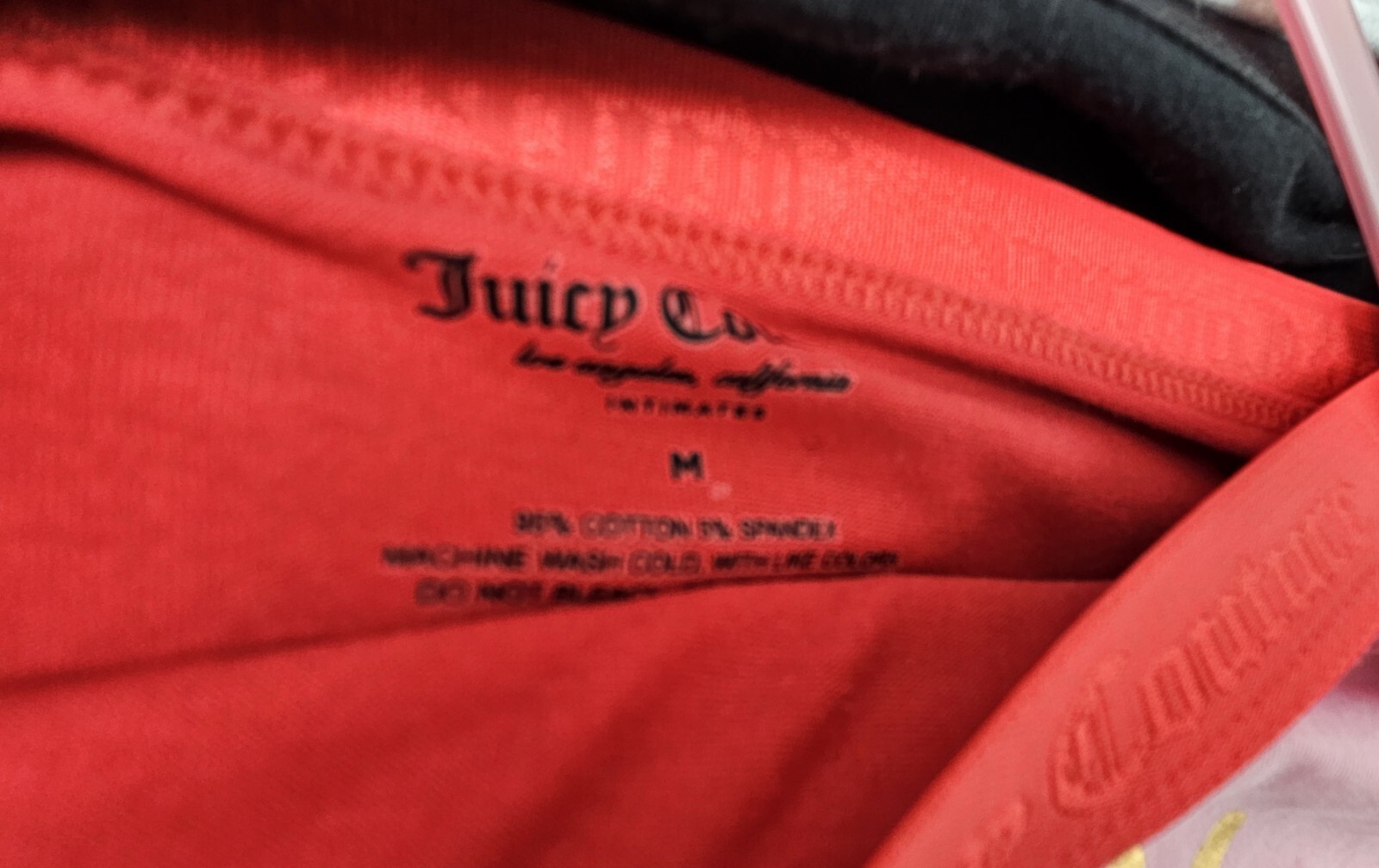 JUICY COUTURE 5 Pack Womens M L XL Cotton Logo Panties White Gray Black Red Pink