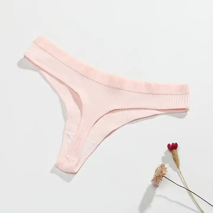 1 Piece Women’s Thongs Underwear Cotton Breathable Panties Hipster Bikini Briefs