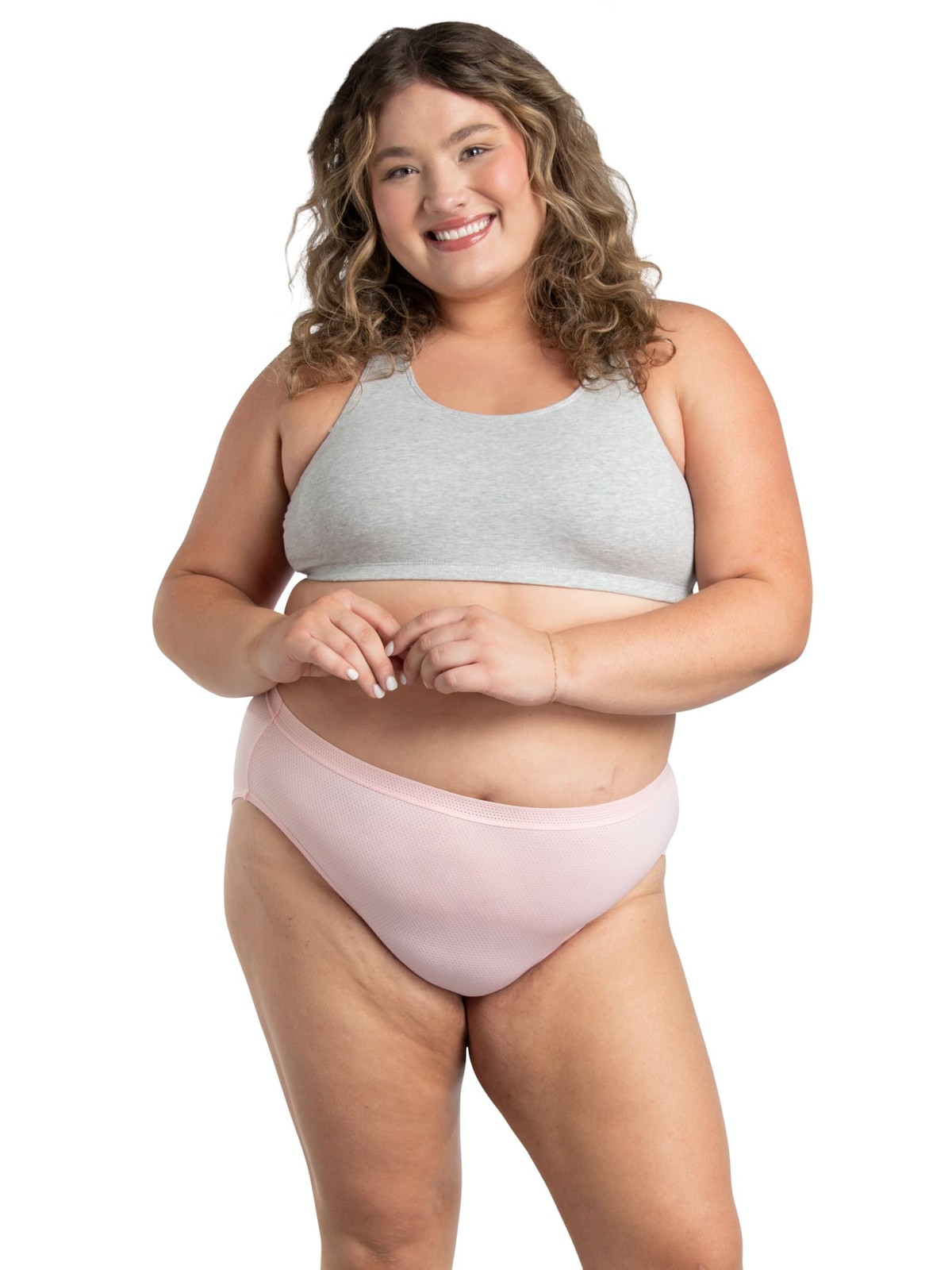 Fruit of the Loom Women’s Hi-Cut Micro Mesh Underwear Briefs 13 Pack