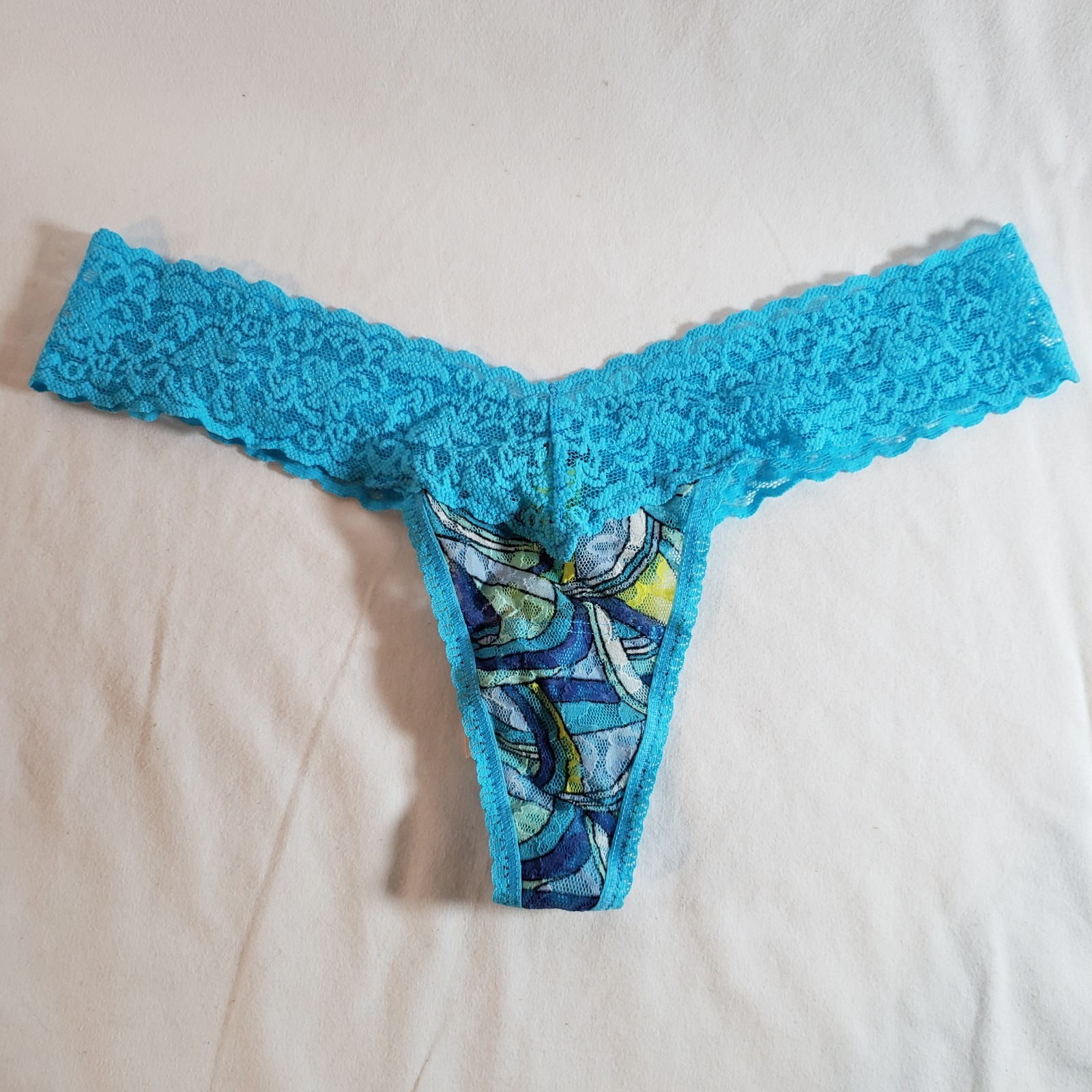 Victoria’s Secret The Lacie Thong O/S One Size Blue