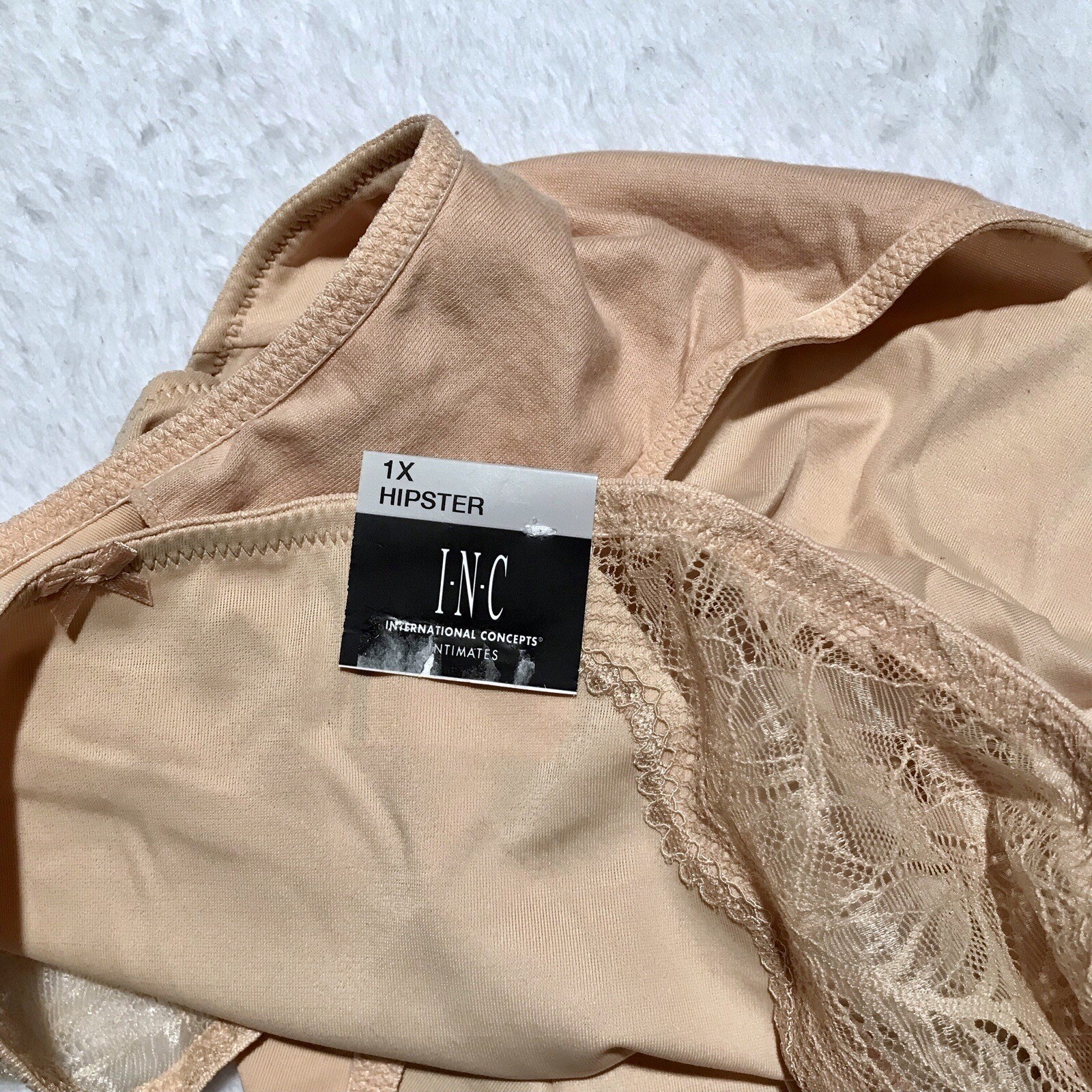 Inc International Concepts NWT Beige Hipster Panty Women 3X *Pls See Description
