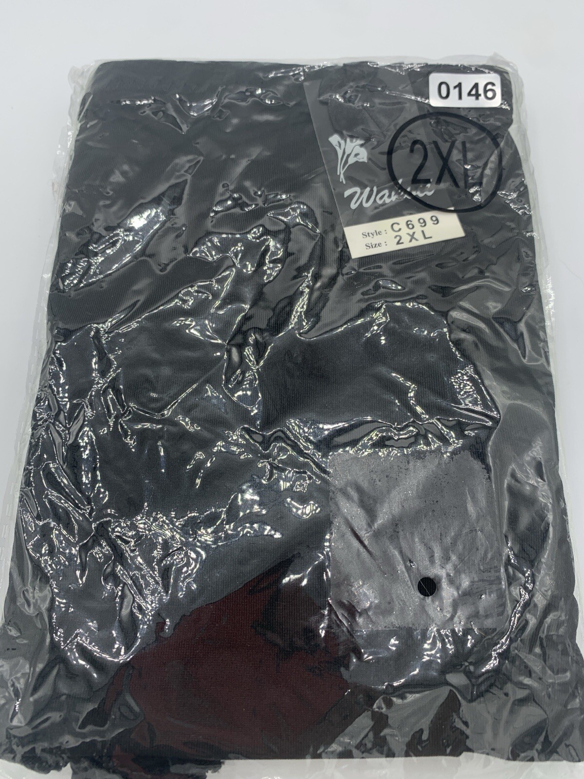 WAKOII Full Panty Brief 2XL Style C699 Color Black #146