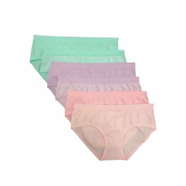 SECRET TREASURES WOMEN’S SEAMLESS HIPSTER PANTIES,GREEN,6 PACK*CHECK FOR SIZE*